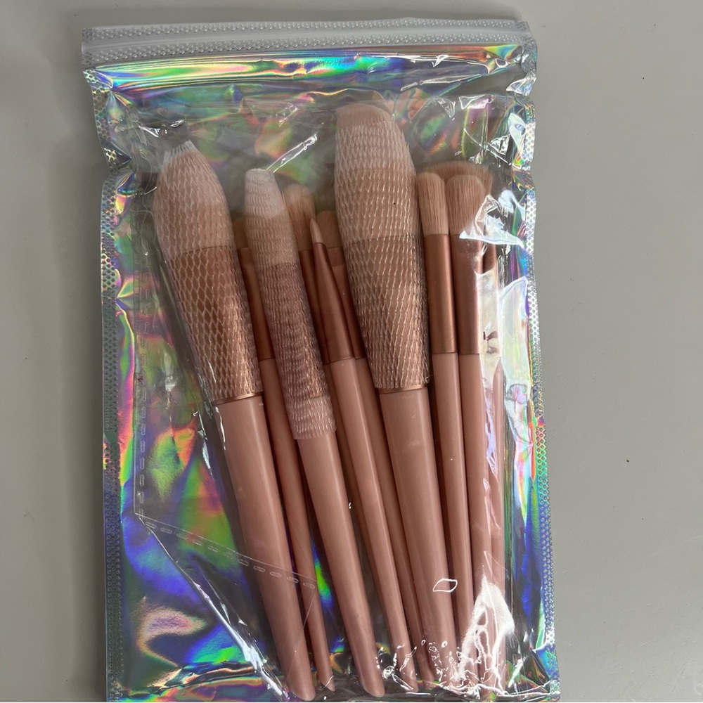 Makeup brushes set of 12 color rose gold